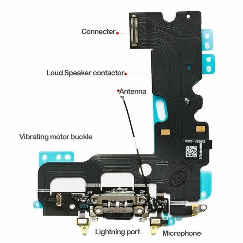 LADEBUCHSE DOCK CONNECTOR FLEX KABEL IPHONE 7 4,7" - Bild 3 von 4