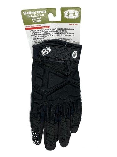Seibertron G.A.R.G 2.0 Stick Gel Filled Anti-impact Football Receiver Gloves - M - Picture 2 of 4
