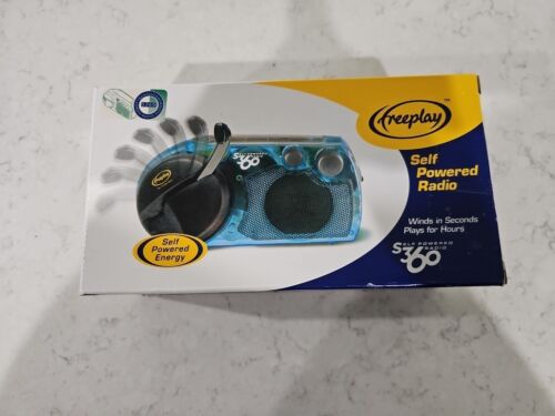 Freeplay S360 Self Powered Energy Clear Radio + Power Adapter EMERGENCY
