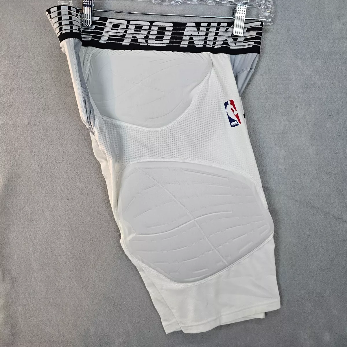 Nike Pro Hyperstrong NBA Basketball Padded Compression Shorts Mens XXL T  White