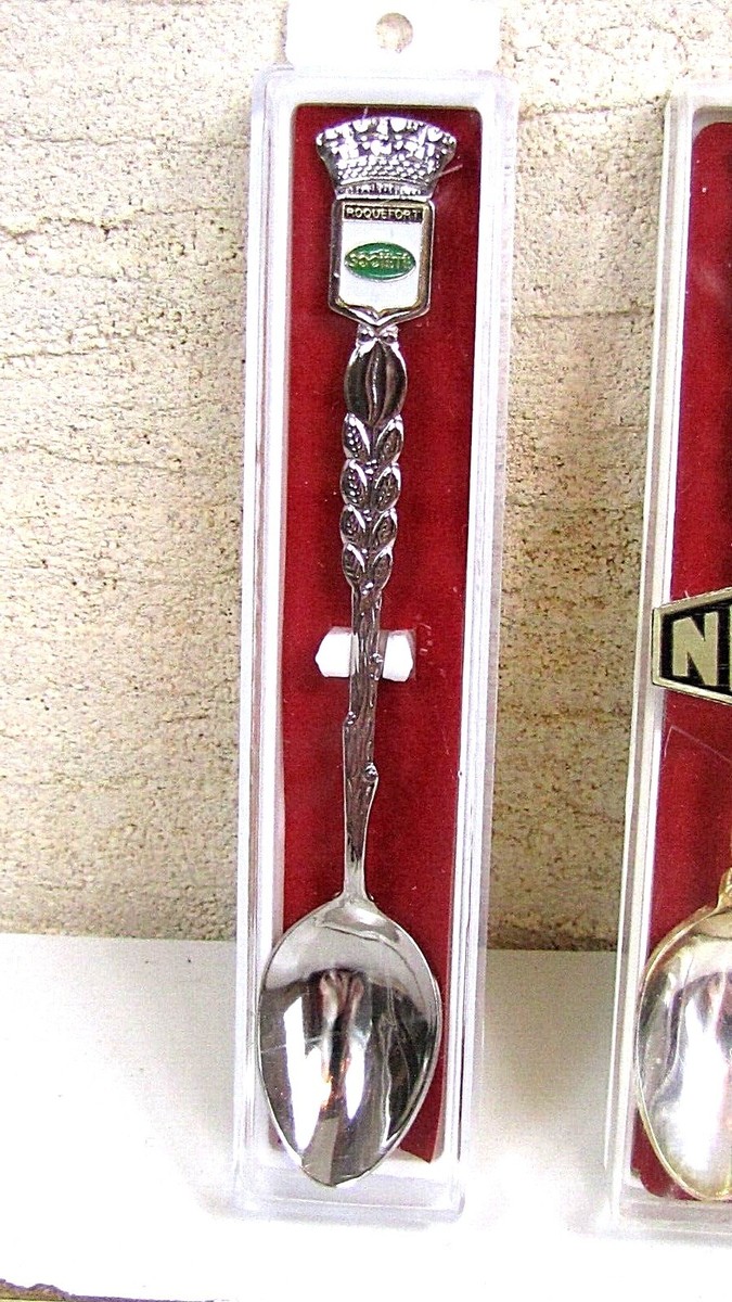 5 cuillères de collection vintage en argent - France