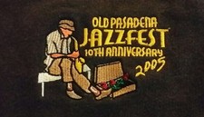 2006 Old Pasadena Jazz Festival CA Size L Youth Hoodie Black Music Concert Fest