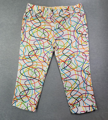 Loudmouth Pants Mens 46x27 Multicolor Squiggles Straight Leg