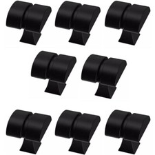 8 Liberty Hardware 1-1/8" Warm Industrial Square Knob Flat Black Total 2 Packs
