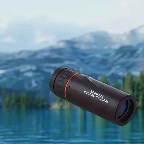 2000X25 Super High Power HD Waterproof Monocular Telescope Portable Black A+ - Picture 9 of 10