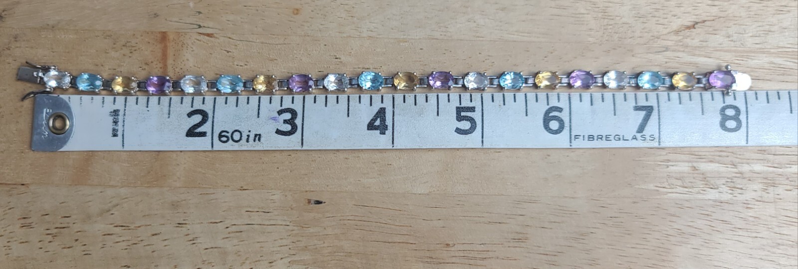 Sterling 925 Solid Silver Natural White Sapphire/… - image 15