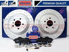 PER MERCEDES GLE63 ML63 GL63 GLE43 AMG DISCHI FRENO POSTERIORI FORATI PASTIGLIE FILI 345mm