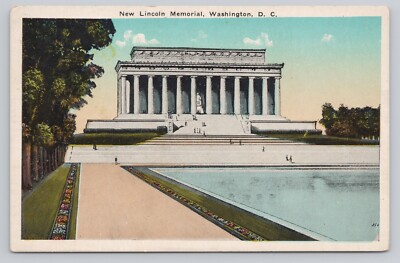 Atq/Vtg Post Card New Lincoln Memorial, Washington D.C. O118