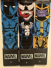 MARVEL CHARACTERS SET OF 3 CREW SOCKS. BRAND NEW. ADULT SIZE 10-13