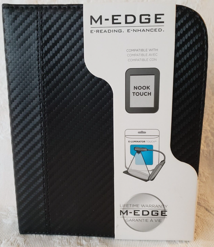 M-Edge Go Nook Touch Case Black Jacket Cover ONLY - 第 1/7 張圖片