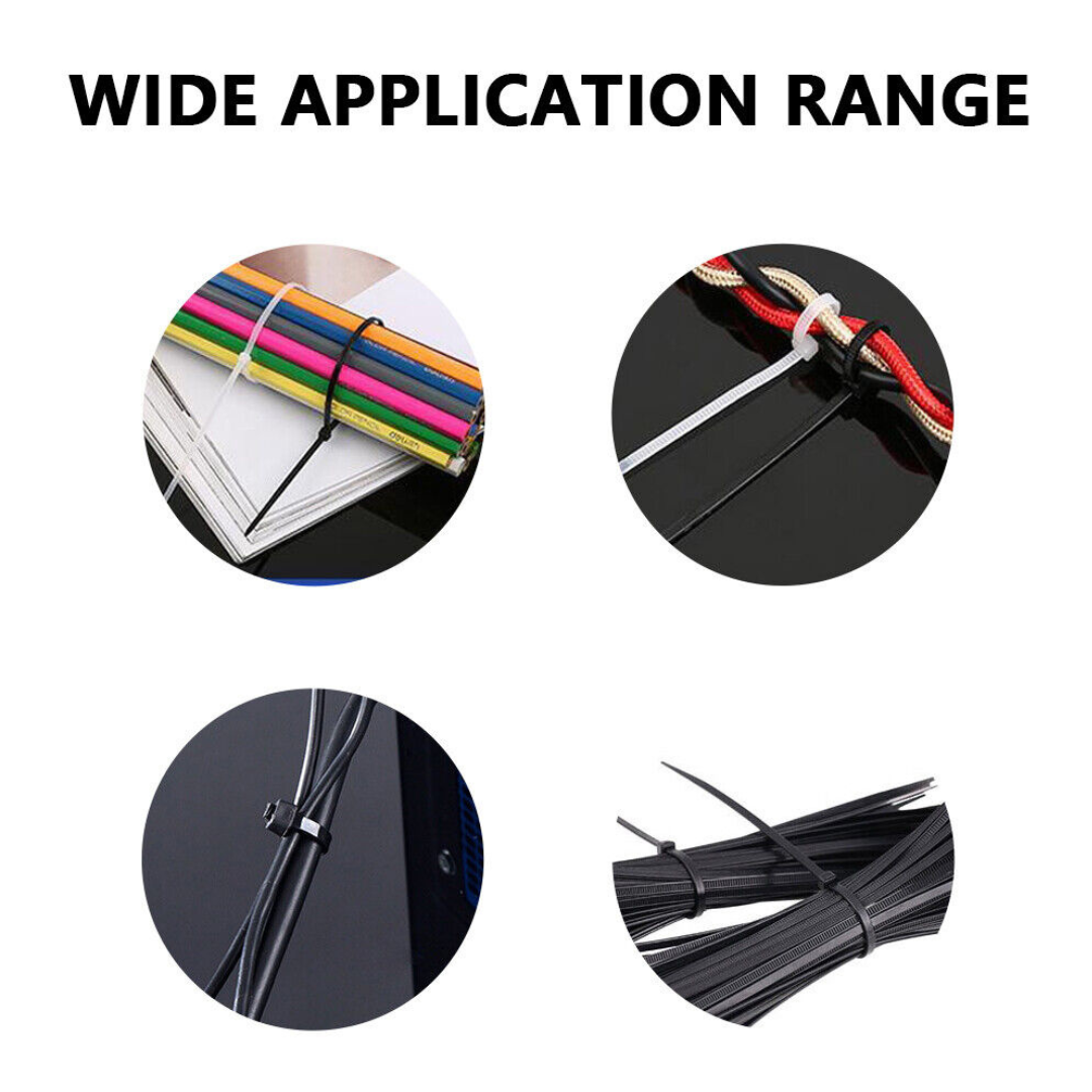Cable Ties Zip Ties Nylon UV Stabilised Bulk Discount Black Cable Ties