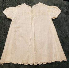 Antique Baby Dress. Ivory. 1950s. Darling Size Approx. 3-6 months.