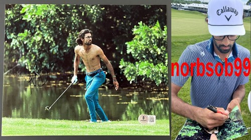 AKSHAY BHATIA SIGNED PGA GOLF SHIRTLESS 8x10 PHOTO w/EXACT PROOF