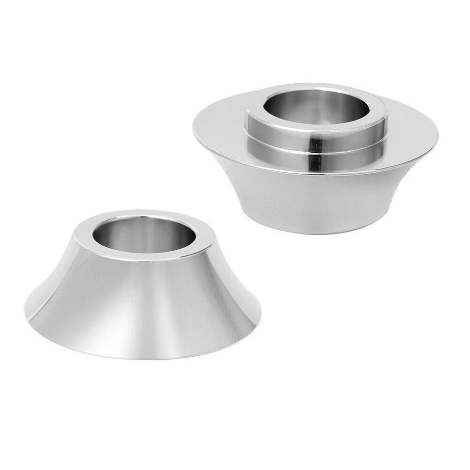 Хромированные передние конические прокладки для оси 25 мм подходят для Harley FLH Bagger 2008-2018 - Изображение 3 из 4