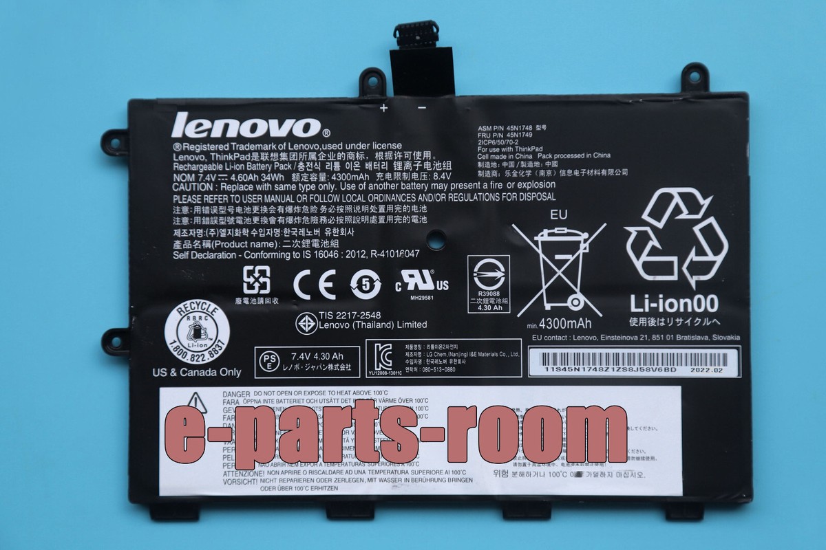 Genuine 45N1748 45N1749 45N1750 45N1751 Battery For Lenovo