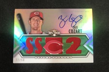 2012 Topps Triple Threads Zack Cozart triple patch auto Future Phenoms /50