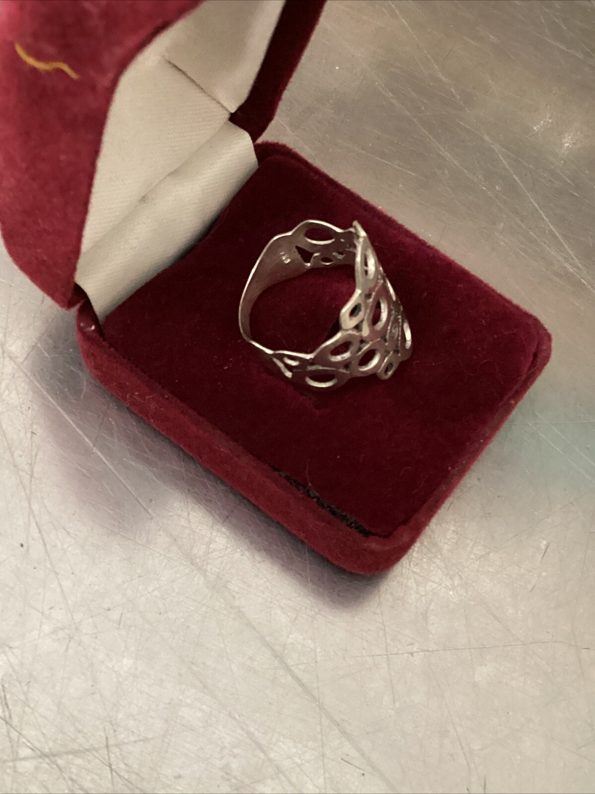 Geometric Flat Circles Bubbles Wide Sterling Silv… - image 8