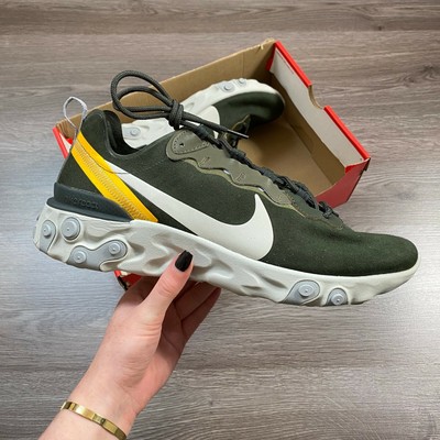 nike react element 55 olive green