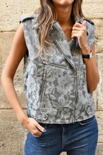 Miss June Paris Jacket Vest Dana Grey Size 2