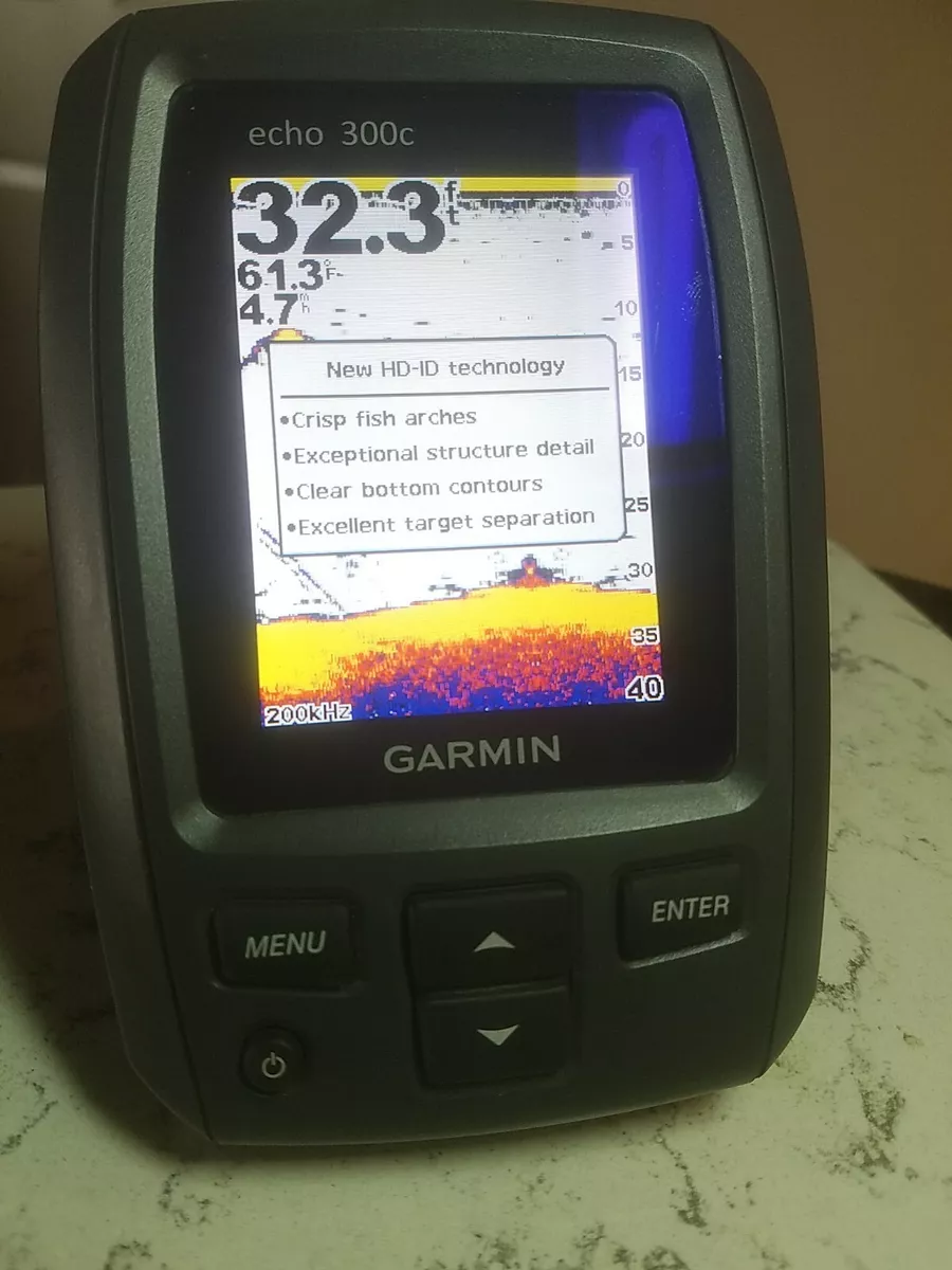 GARMIN 300C Color Depth Echo sounder Marine Boat Fish Finder EUC | eBay