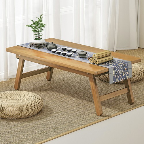 Bamboo Sidetable Tatami Floor Table Folding Coffee Table Tea Table Japanese - Picture 4 of 18