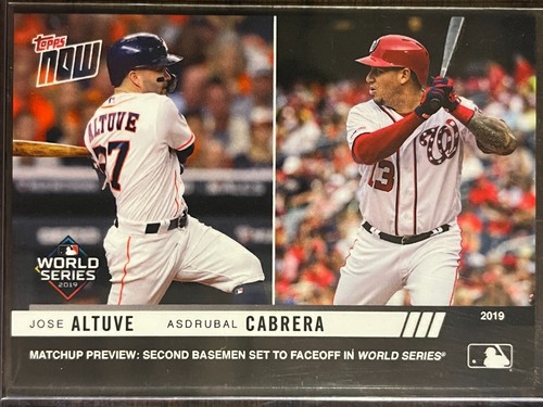 2019 Topps Now WSM-3 Jose Altuve / Asdrúbal Cabrera