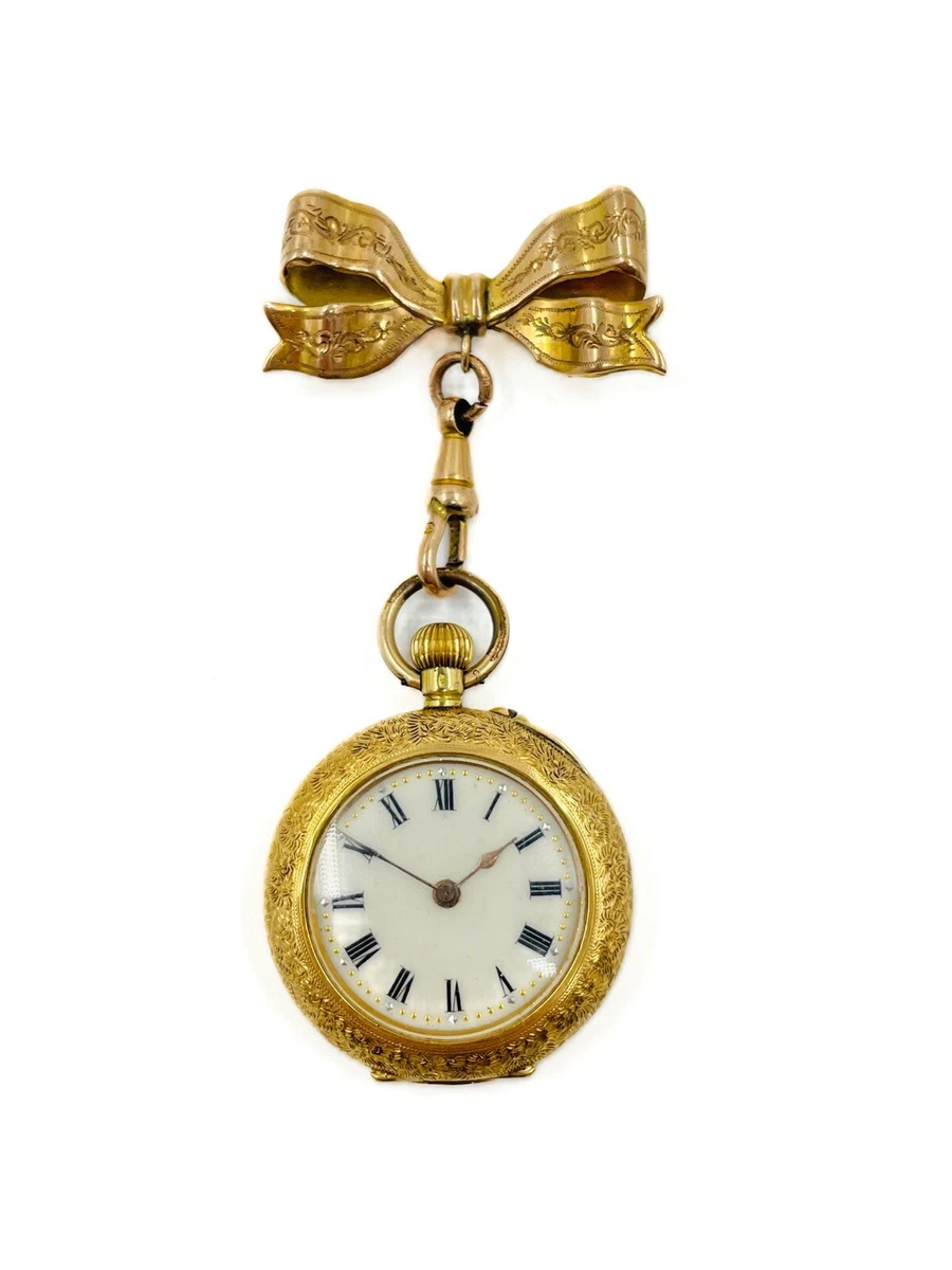 Ladies gold on sale fob watch