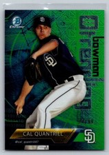 2017 Bowman Chrome #-CQ Cal Quantrill Trending Green 27/99
