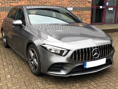 PANAMERICAN GRILL für MERCEDES A-KLASSE W177 2018/2023 VORNE SILBER AMG