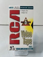 RCA T-120H Standard Grade 6 Hour VHS Blank Video Tapes VCR New Sealed