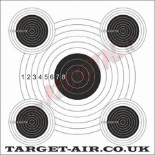 BERSAGLIO 14x14 TARGET-AIR CARTONCINI 50Pz SAGOMA TIRO A SEGNO  SOFTAIR AIRGUN