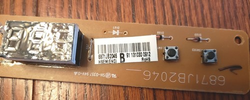 LG Kenmore Refrigerator Electronic Control Board Part # 6871JB2046B - Picture 3 of 3