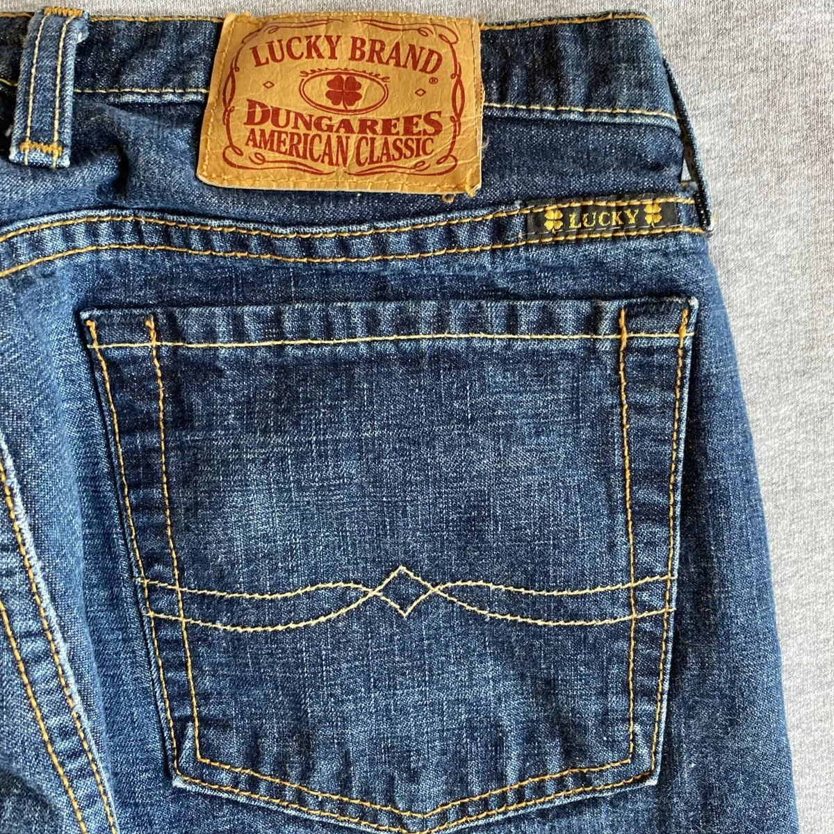 Lucky Brand Dungarees by Gene Montesano, Vintage, Sz 8/29, Cotton, Made USA  EUC