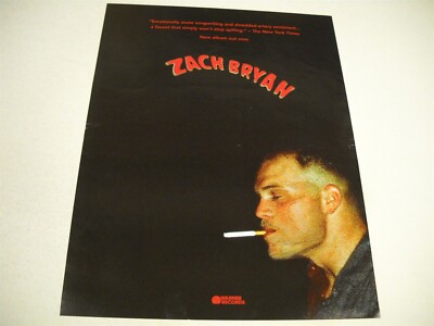 ZACH BRYAN Emotionally acute songwriting and shredded... 2023 Promo Display Ad