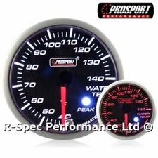 52mm Prosport Premium Amber White Schrittmotor Peak Wassertemperaturanzeige °C
