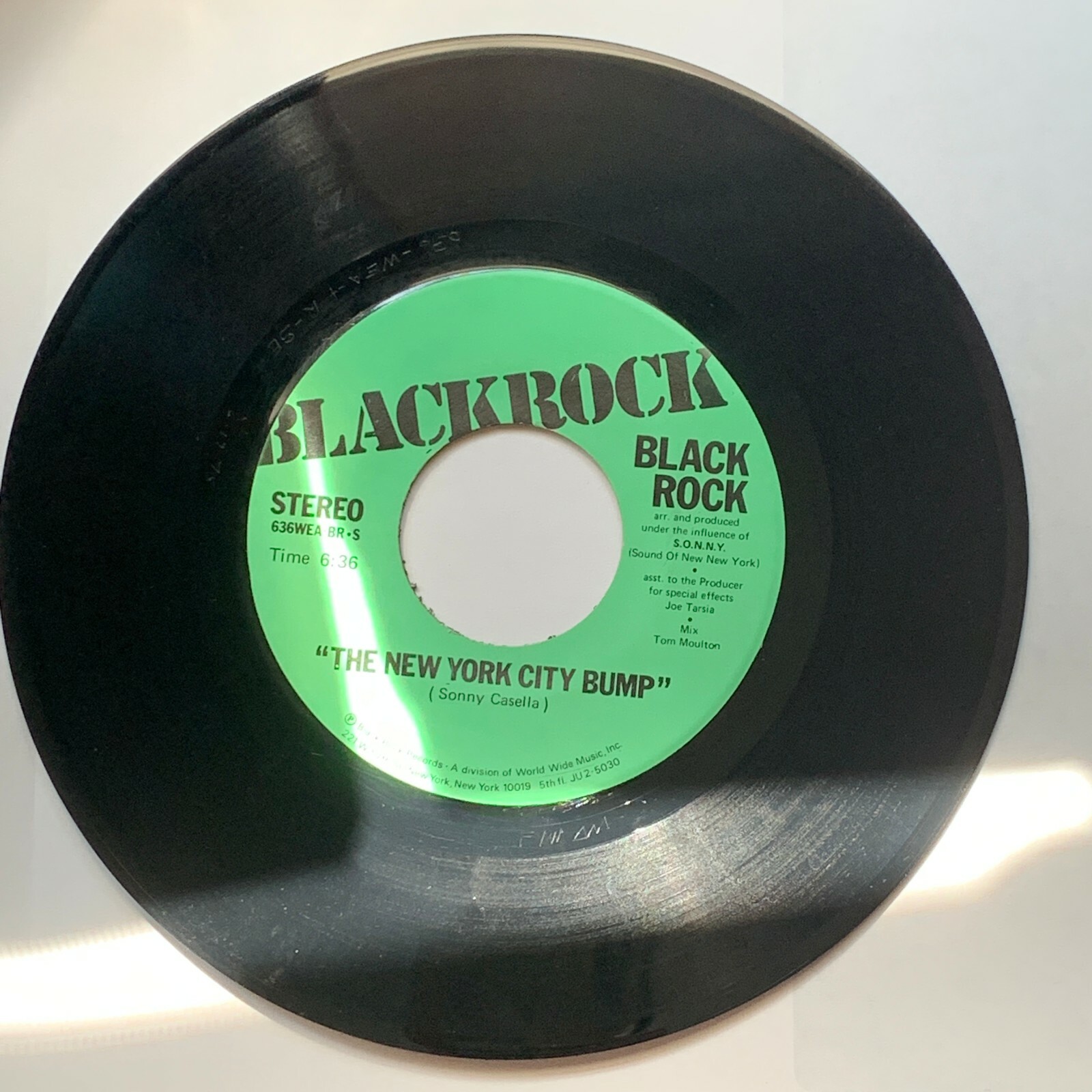 BLACK ROCK: The New York City Bump 45 RPM Soul/Funk | eBay