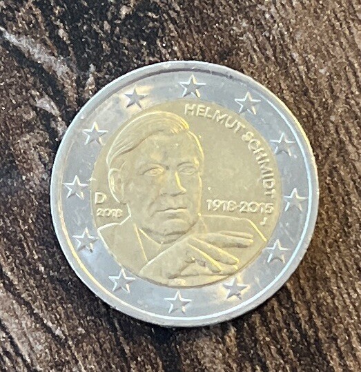 2 Euro Münze Helmut Schmidt 1918 Bis 2015 Wert 2 Euro Münze Helmut Schmidt 1918-2015 | eBay.de