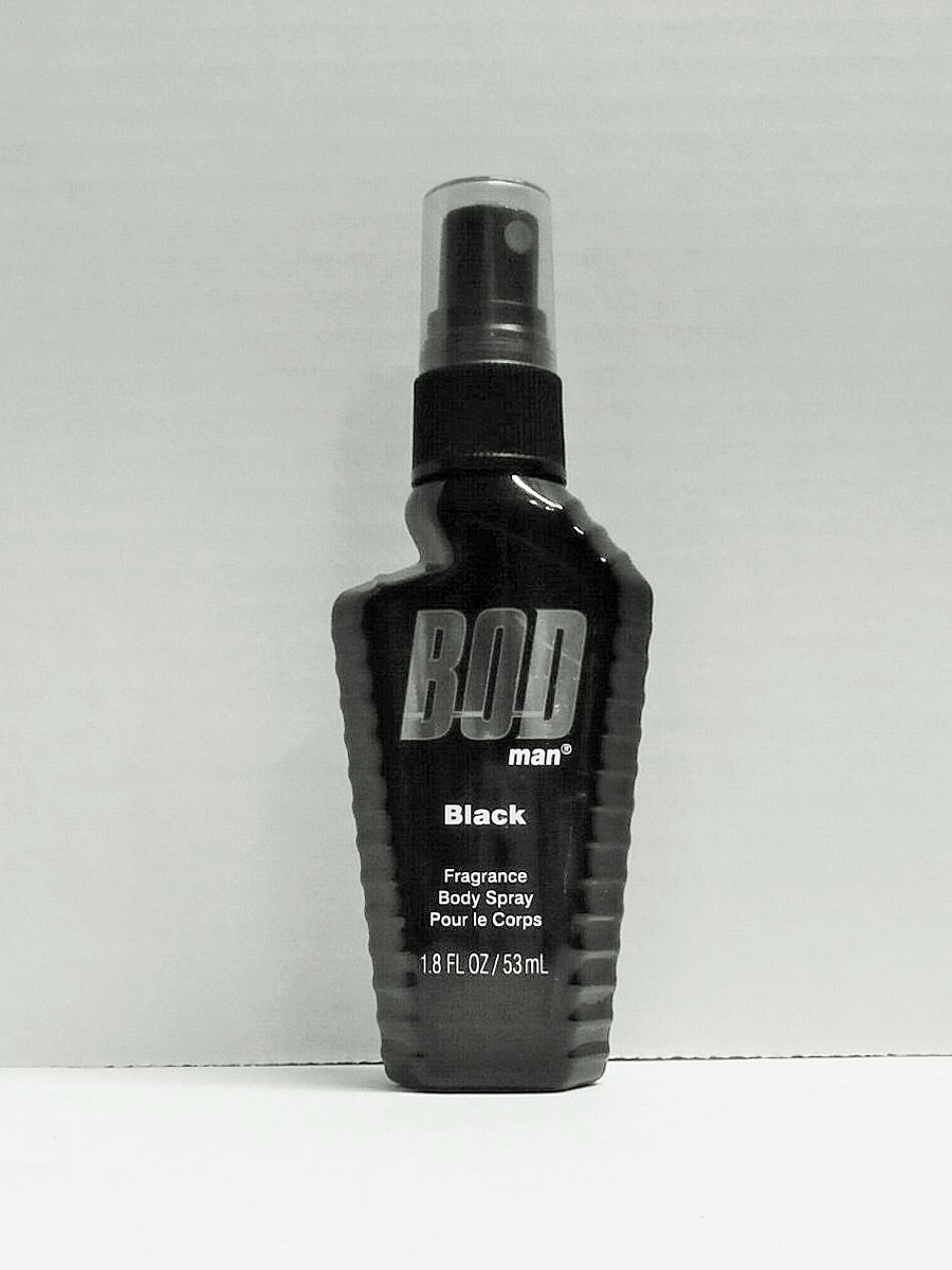 BOD man Black Fragrance Body Spray oz ORIGINAL Travel Size USA
