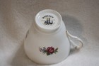 Vintage Regency Bone China Pink & White Roses Teacup and Saucer — photo 7
