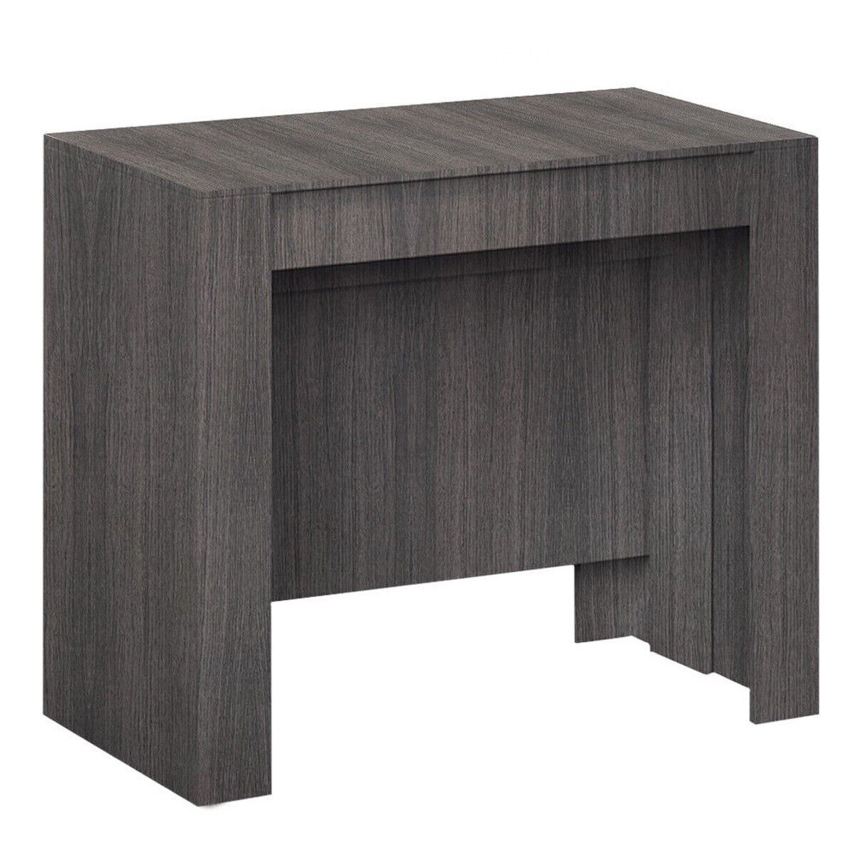 Mesa de Comedor, Consola, Mesa Extensible para Sal�n o Cocina, color Gris...