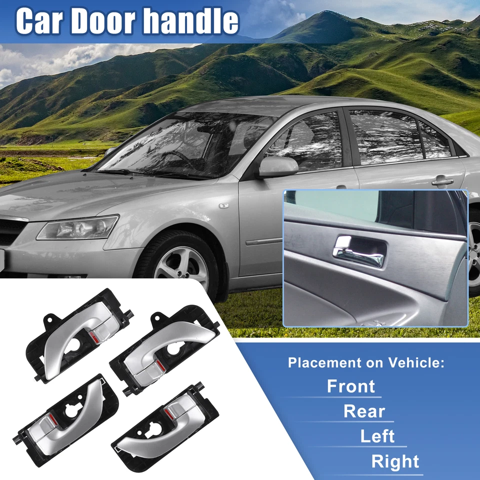 1 Set Front Rear Left Right Interior Door Handle for Hyundai Sonata 2005-2008 - Image 2 of 4