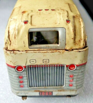 ブリキ　CONTINENTAL TRAILWAYS バスモデル Battery Operated CONTINENTAL TRAILWAYS Silver Eagle Tin Toy