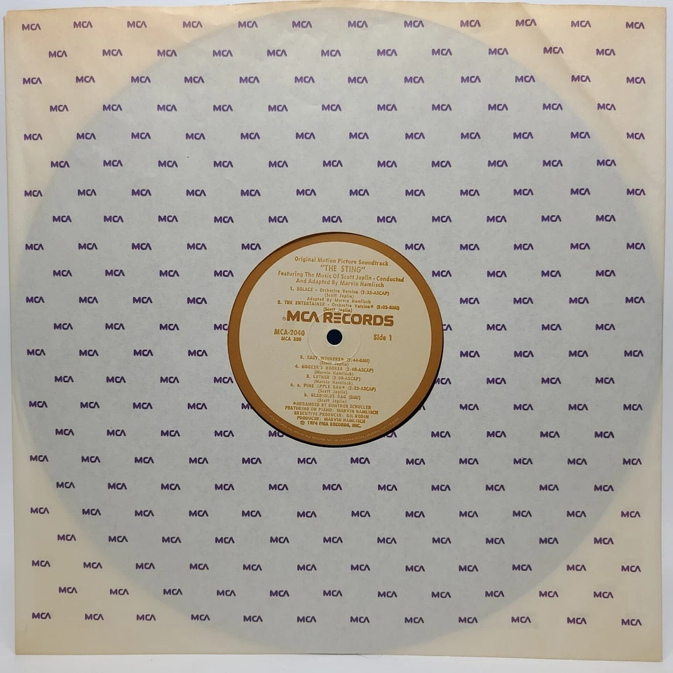 The Sting (VG) & The Sting II (SEALED) Soundtrack Vinyl LP Lot Jazz Ragtime - Image 4 of 4