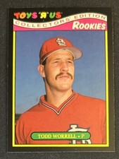 1987 Topps Toys R Us Rookies Todd Worrell Baseball Card #33 Cardinals Pitcher VG