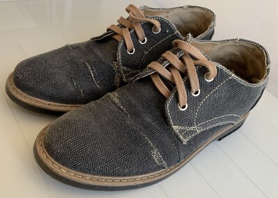 GBX Chukka Dark Grey Distressed Look LaceUp Below Ankle High Boots Men's Size 8M
