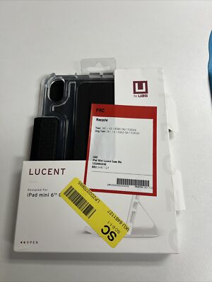 UAG Lucent folio stand case for Apple iPad Mini 6th Generation 2021 - Black