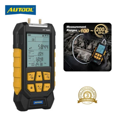 AUTOOL Differenzdruckmessgerät Digital Manometer HVAC Gas Differenzdruck LCD Luftdruckm