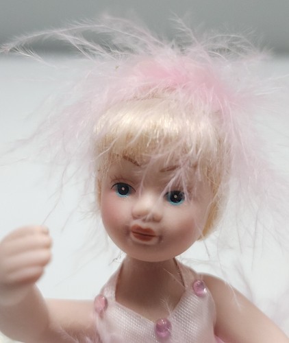 Delton Products 4,5" Mini Porzellan Einbringbare Ballerina Puppe ~ feine Sammlerstücke - Bild 10 von 14