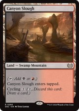 Canyon Slough MTG Commander: Duskmourn: House of Horror 266 R NM