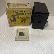 Eastman Kodak No. 2A Brownia Camera - Original Box AS IS and Original Manual